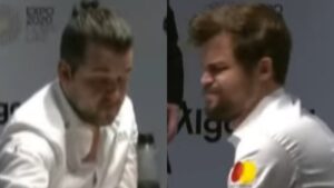 Last Moments of Game 5 Magnus Carlsen vs Ian Nepomniachtchi – World Chess Championship 2021