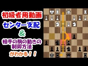 【初級者用動画】相手に攻められないコツ、解説します！ポーンを上手く使って相手の駒の利きを制御！！