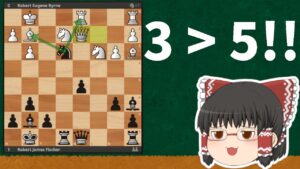 フィッシャーの華麗なるミニチュア！解説席も理解不能！！【チェス】