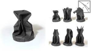 Origami Pawn (chess) Tutorial with Diagrams