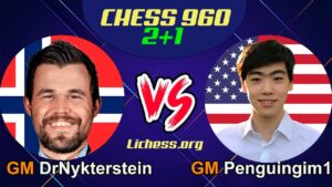 Magnus Carlsen vs Andrew Tang  | CHESS 960 2+1 | lichess.org |