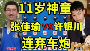 许银川1v30车轮战 11岁神童摆出急进中兵 连弃车炮 技惊四座【四郎讲棋】