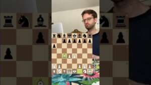 Black tries to play 1…a6 and loses immediately #chess #pawnbreak.com