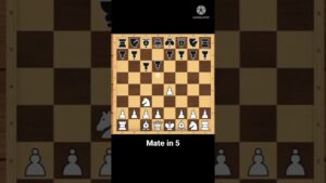 CHECKMATE IN 5 MOVE • CHESS TRAP • KNIGHT FORCE #shorts #chess