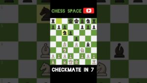 CHECKMATE IN 7 | CHECKMATE IN 7 MOVES | #chess #shorts #chessspace #puzzle #knight #checkmate