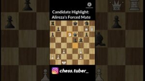 “Candidate Highlight: Alireza’s Forced Mate” | Chess.com | 29th June Chess Puzzle |  #shorts