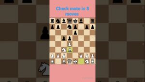 Check mate in 8 moves #chess #lichess #checkmate #shorts