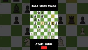 DAILY CHESS PUZZLE | ATARI 1200+ | #shorts #chess #puzzle #chessspace
