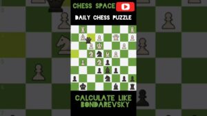 DAILY CHESS PUZZLE | CALCULATE LIKE BONDAREVSKY #chess #shorts #puzzle #chessspace