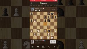 Easy Scandinavian win with 2 passes pawns to win.Chess