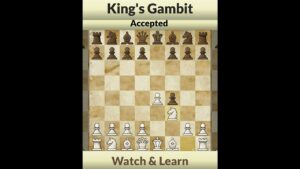 King’s Gambit Accepted 14 | Learn Chess Trap in 30 seconds | wins the Queen #shorts