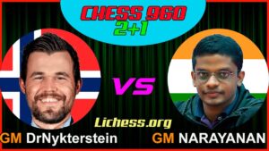 Magnus Carlsen vs Srinath Narayanan | Chess 960 2+1 | lichess.org.