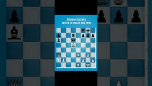 chess tactics – white to move and win #chessendgame #chesslover #chesstactics #chesspuzzle #shorts