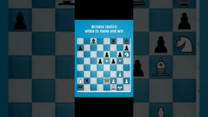 chess tactics – white to move and win #chessendgame #chesslover #chesstactics #chesspuzzle #shorts