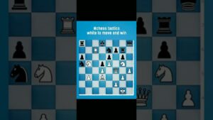 chess tactics – white to move and win #chessendgame #chesslover #chesstactics #chesspuzzle #shorts
