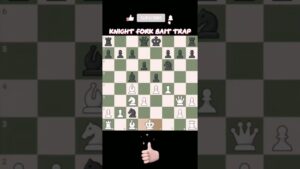#shorts Chess Clips | Knight Fork Bait Trap | #chess #knight @chess clips In