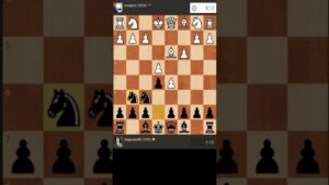 11 moves chess miniature with the Nimzowitsch defense #chess
