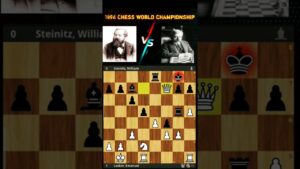 1894 Chess world championship || William steinitz vs Emanuel Lasker || Round 1 || #chess #shorts