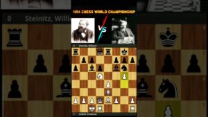 1894 Chess world championship || William steinitz vs Emanuel Lasker || Round 7 || #chess #shorts