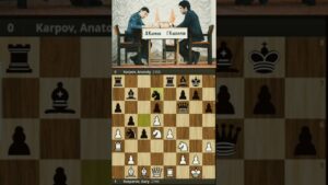 1986 World Chess Championship || Kasparov vs Karpov || Round 16 || #chess #shorts