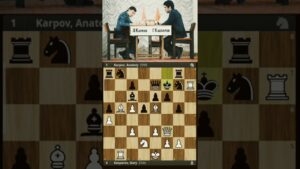 1986 World Chess Championship || Kasparov vs Karpov || Round 18|| #chess #shorts