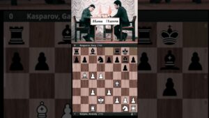 1986 World Chess Championship || Kasparov vs Karpov || Round 5 || #chess #shorts