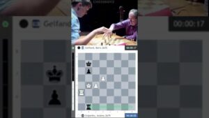 54 year old Boris Gelfand flags Andrey Esipenko #chess #shorts