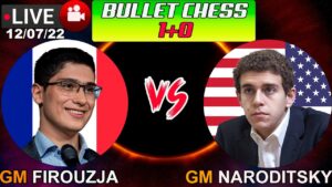 Alireza Firouzja vs Daniel Naroditsky | Bullet Chess 1+0 | lichess.org | 12/07/22