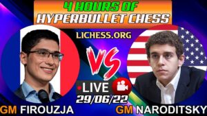 Alireza Firouzja vs Daniel Naroditsky | HyperBullet chess | lichess.org | 29/06/22