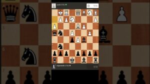 Another miniature playing the Nimzowitsch defense. Chess #shorts