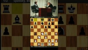 Bobby Fisher vs Boris Spassky || 1972 World Chess Championship || Round  12 || #chess #shorts