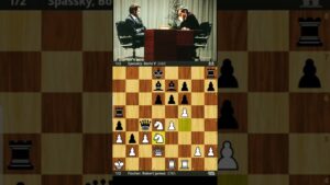 Bobby Fisher vs Boris Spassky || 1972 World Chess Championship || Round  18 || #chess #shorts