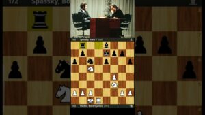 Bobby Fisher vs Boris Spassky || 1972 World Chess Championship || Round 20 || #chess #shorts