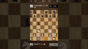 Catur Kilat 1 Menit : Blunder Lawan Berujung SkakMat #shortschess #shorts #chess