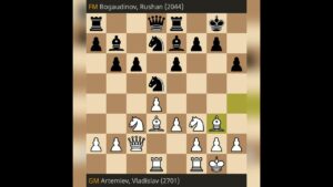 Chess at the Moscow Open Artemiev, Vladislav (2701) – Bogaudinov, Rushan (2044) #shorts #chess