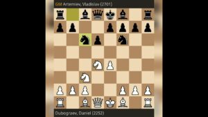 Chess at the Moscow Open Dubograev, Daniel (2252) 0-1 Artemiev, Vladislav (2701) #shorts #chess