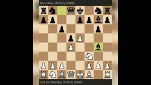 Chess at the Moscow Open Gordievsky, Dmitriy (2541) 1-0 Slizunkov, Dmitriy (2200) #shorts #chess