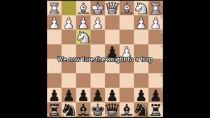 Chess trap for black against d4. #shorts