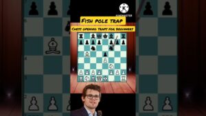 Fish pole trap | chess opening trap for beginners #shorts #chess #trap #trending #viral