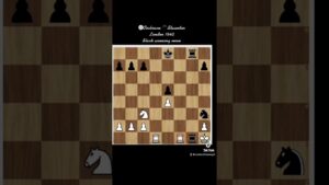 London 1842 , ⚪️Cochrane⚫️Staunton ,black winning move #chess #شطرنج #game #العاب #chessplayer #pub