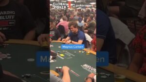Magnus Carlsen playing Main Event! #shorts #poker #chess #wsop