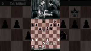 Mikhail Tal Vs Botvinnik || 1961 World Chess Championship || Round 1 || #chess #shorts