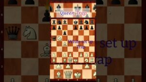 Queen trap 🔥🔥7 moves !! Scandinavian defence.#chess #chessgame #shorts #short #chessvideos