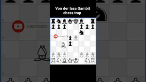 Von der lasa Gambit chess trap