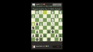 2130 VS 2039| FREE QUEEN in Sicilian Defence Chess Opening #shorts #chess #chesscom #siciliandefense