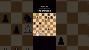 Can you win a piece for white? #chess #chesspuzzle #shorts