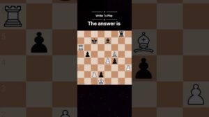 Can you win a piece for white? #chess #shorts #chesspuzzle