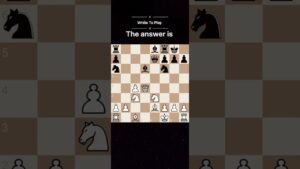 Can you win a piece for white? #chess #shorts #chesspuzzle