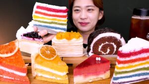 🍰Chess Cake😍치즈케이크 맛집✨카페 더 치즈케익 조각 케이크 종류별 먹방❤[Crepe, Chocolate, Lemon, Mango, Grapefruit] Mukbang