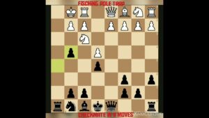 Fisching Pole Trap, Checkmate in 9 moves, #chess #shorts #chessrush